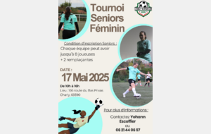 Tournoi Séniors F à Charly