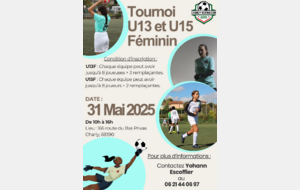 Tournoi U13F et U15F