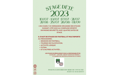 Stage été 2023