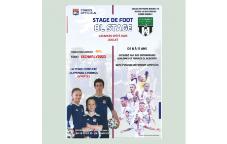 Partenariat avec l'Olympique Lyonnais pour des stages officiels