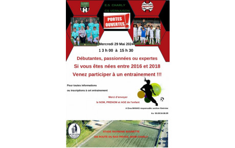 Porte ouverte féminine (Cat jeunes) !